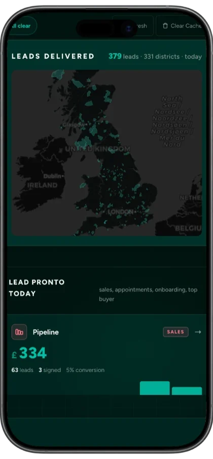 Pronto AI on mobile