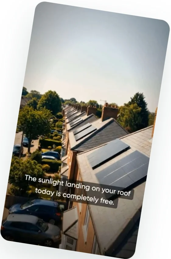 Solar roofs video advert